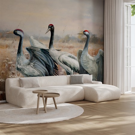 Cranes in Bloom